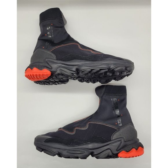 Adidas Ozweego TR STLT 'Black Solar Red' Running Shoes FV9669 - Picture 2 of 13